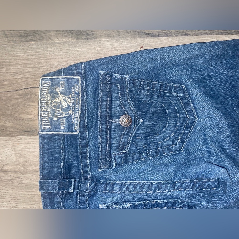 True Religion Vintage Low Rise Blue Jeans
